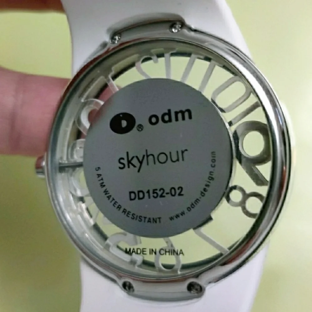 Unisex ODM Sky Hour White Big Faced Watch